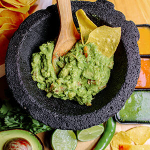 Guacamole and Chips and/or fresh veg