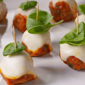 Meatball Parm Skewers