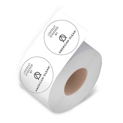 Locally Stocked - American Olean - Black Logo (Roll of 100)